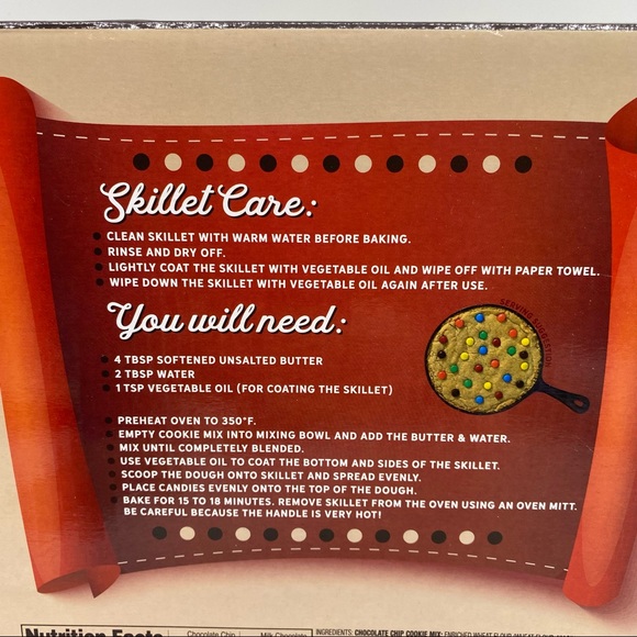 The Modern Gourmet Cast Iron Skillet Cookie Baking Kit large cast iron skillet - Picture 4 of 5